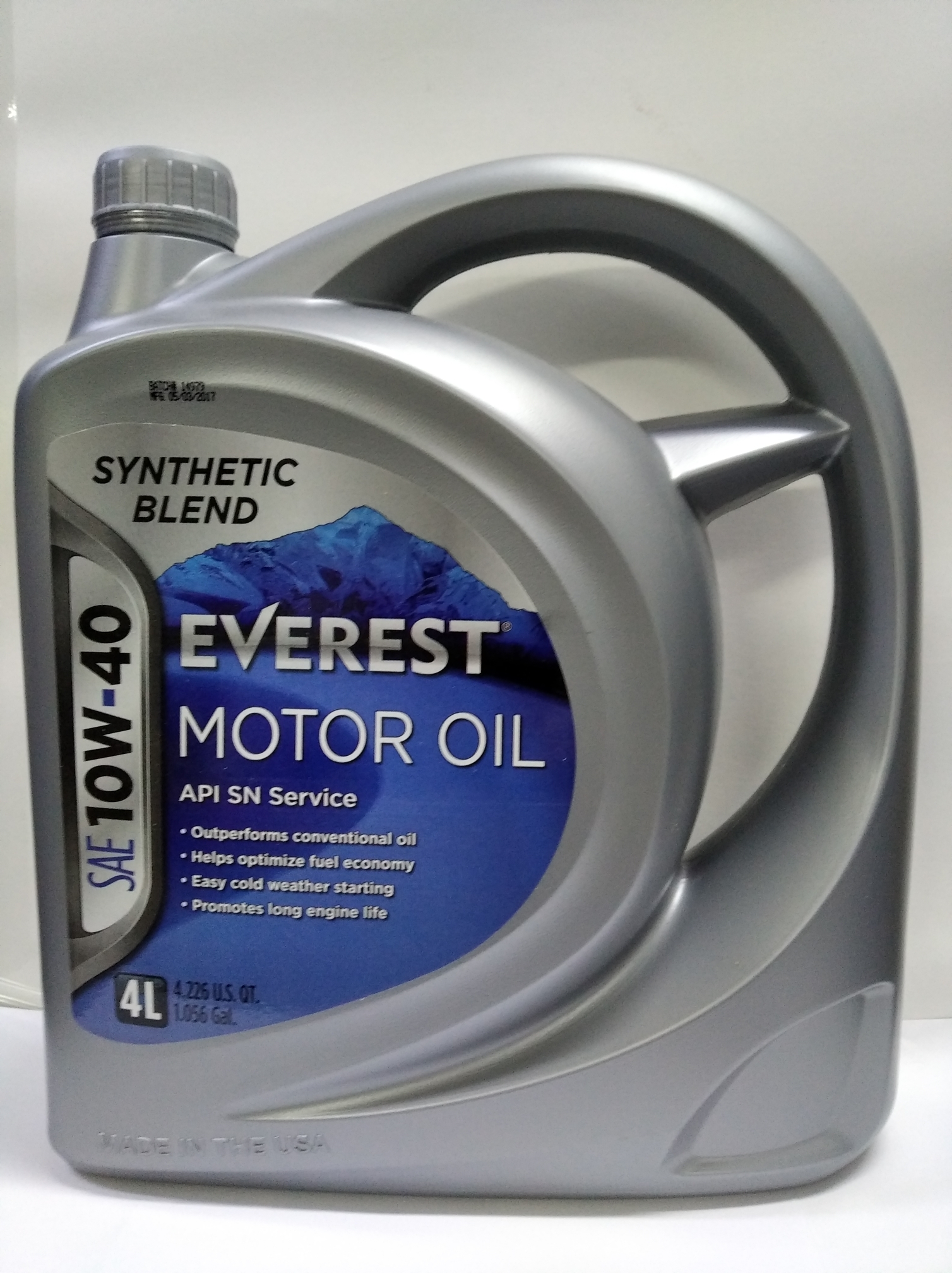 EVEREST 10W40 SYNHTETIC BLEND MOTOR OIL 4